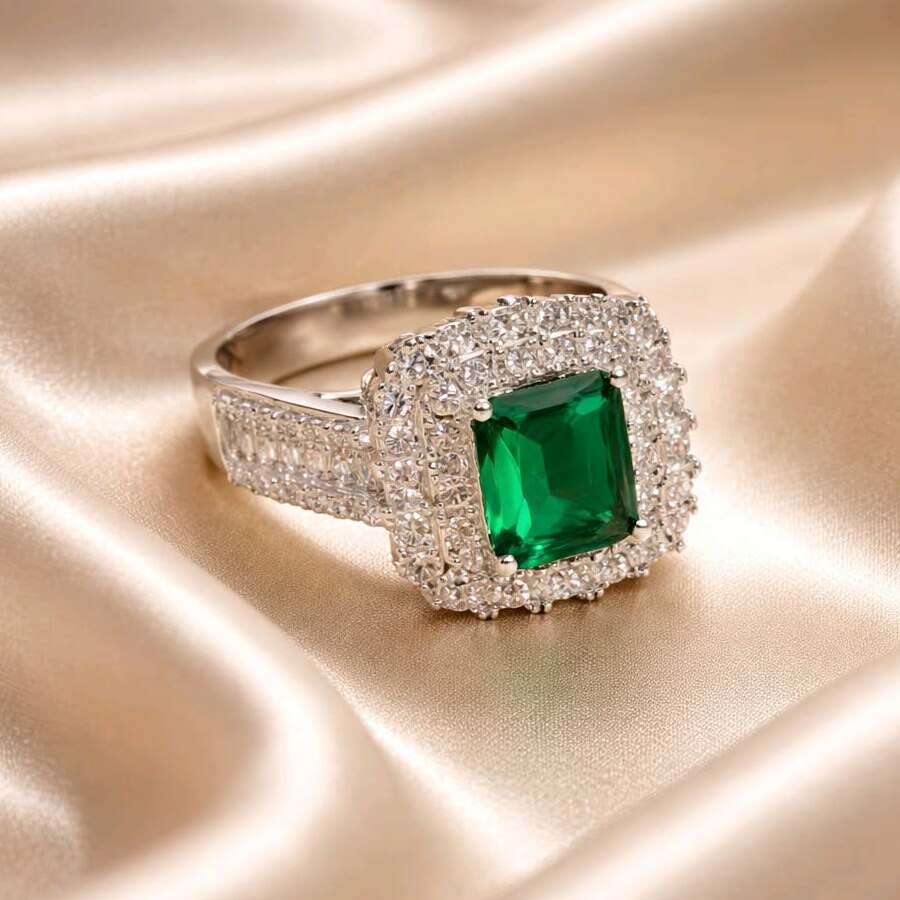 Fingerring mit Schmuckstein