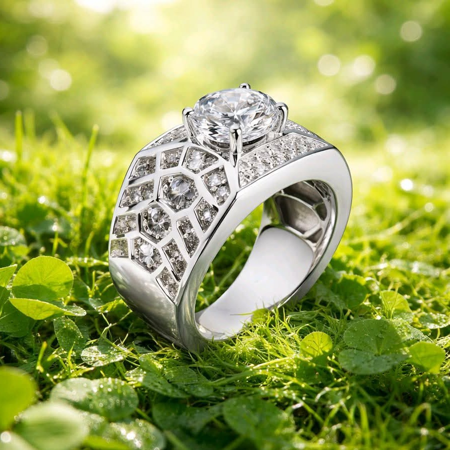 Fingerring mit Kristall