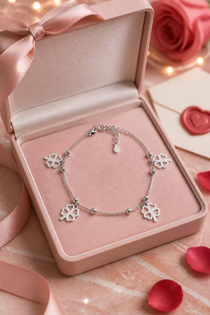 Armband mit Kleeblättern