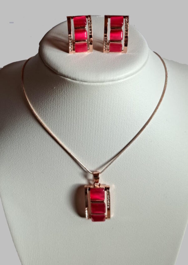 Schmuckset Rubin