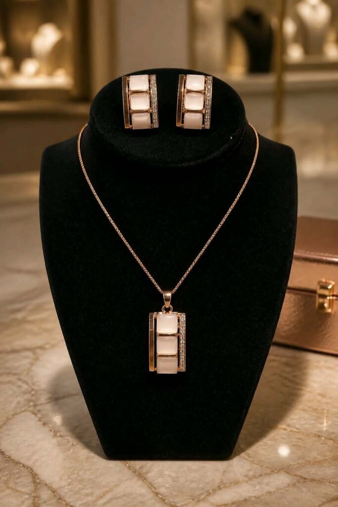 Schmuckset mit Perlmutt