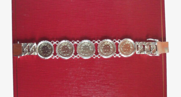 Armband mit 10er Münze; Zahl