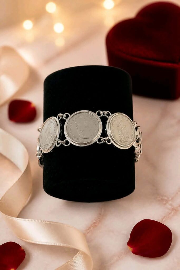 Armband mit 1/2 CHF Münzen