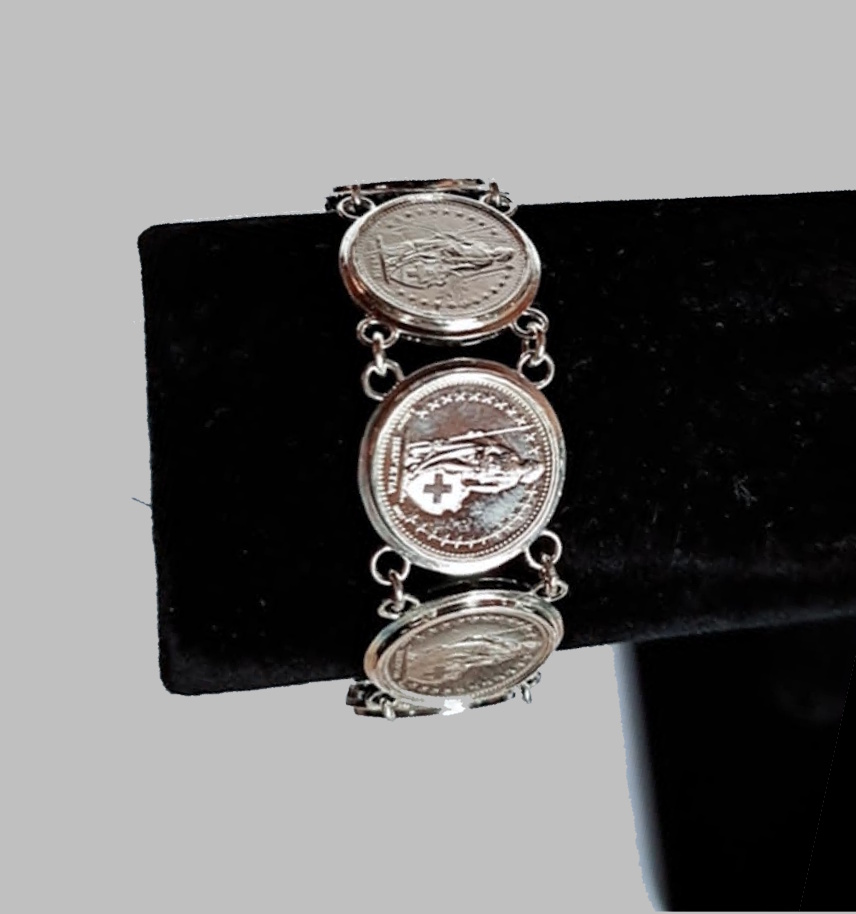 Armband mit 1/2 CHF Münzen