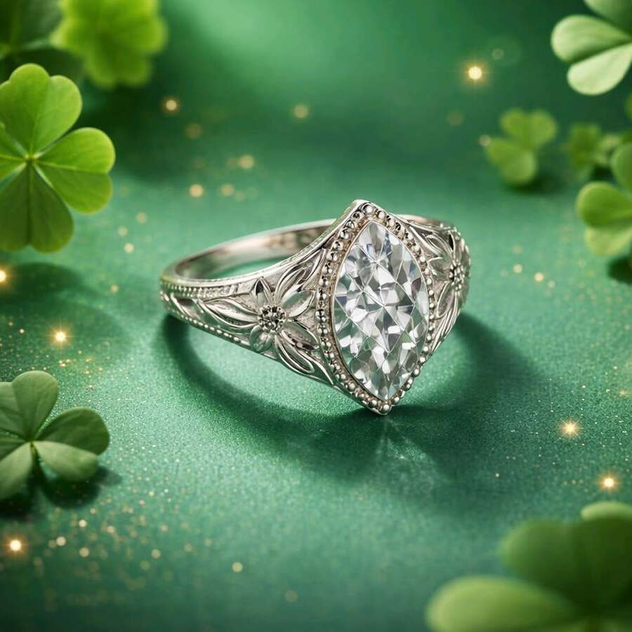 Fingerring mit Facetten