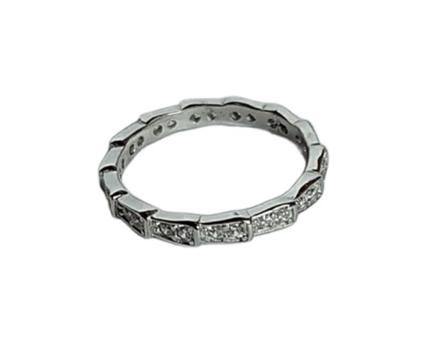 Fingerring mit Kristall-Dekor