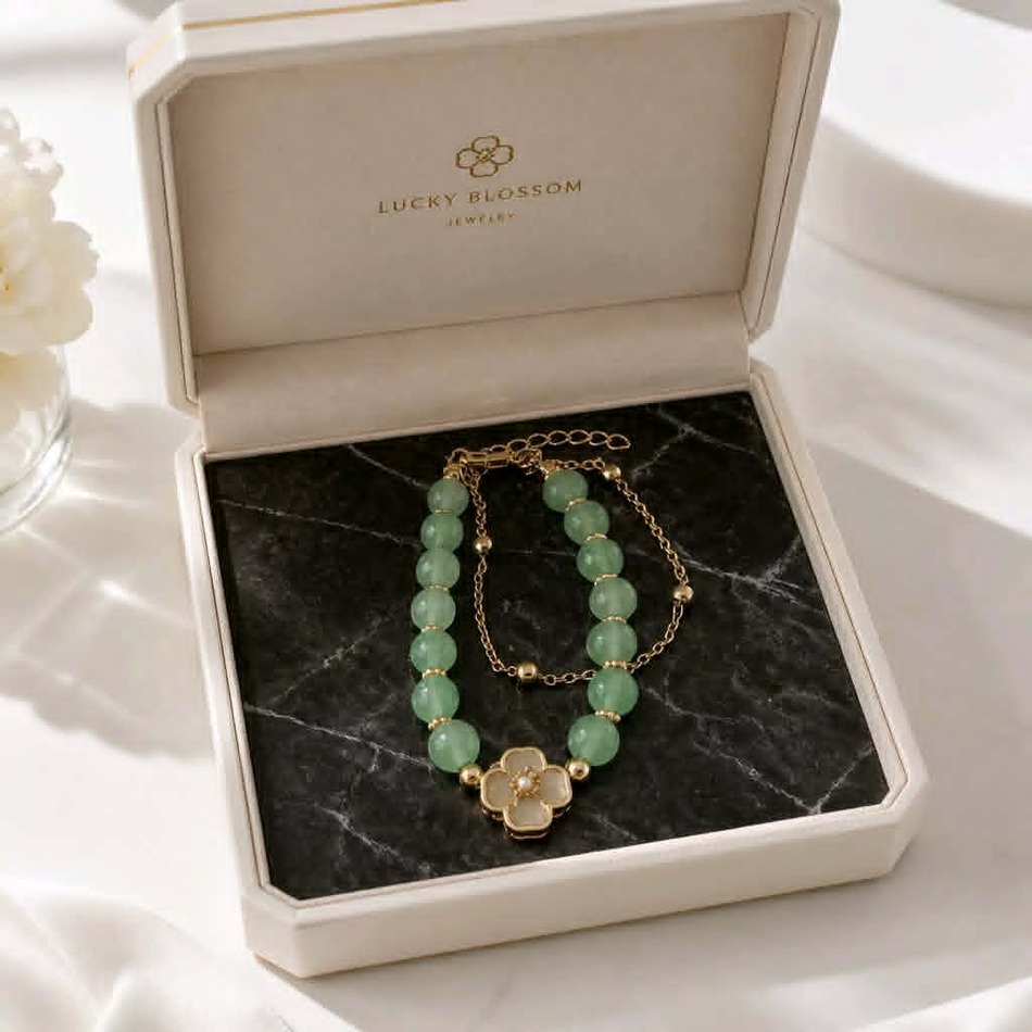 Armband mit Glaskugeln