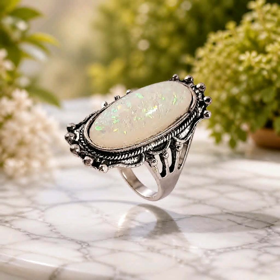 Fingerring mit Schmuckstein