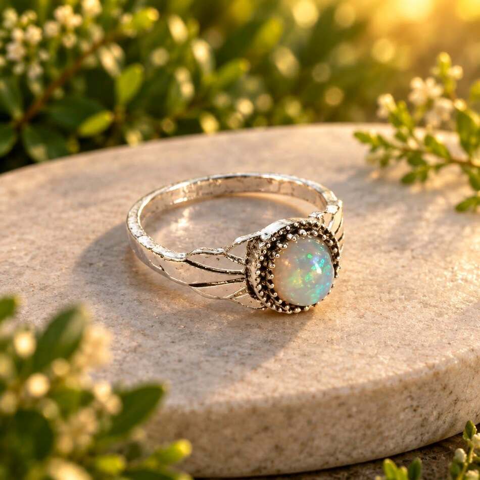 Fingerring mit Schmuckstein